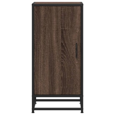 vidaXL Ραφιέρα Καφέ Δρυς 35,5x35x76cm Επεξ. Ξύλο + Μέταλλο 1 τεμ.
