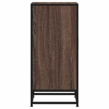 vidaXL Ραφιέρα Καφέ Δρυς 35,5x35x76cm Επεξ. Ξύλο + Μέταλλο 1 τεμ.