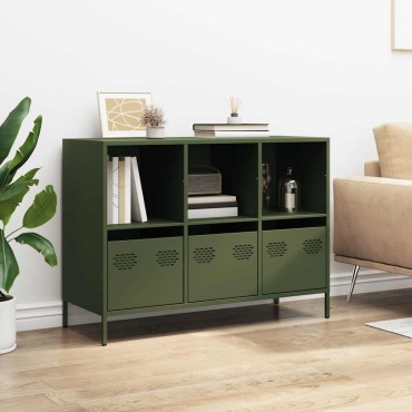 vidaXL Ντουλάπι Λαδί 101,5x39x73,5cm από Χάλυβα Ψυχρής Έλασης 1 τεμ.