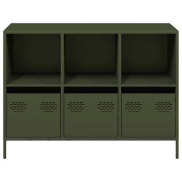 vidaXL Ντουλάπι Λαδί 101,5x39x73,5cm από Χάλυβα Ψυχρής Έλασης 1 τεμ.