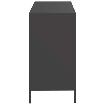 vidaXL Ντουλάπι Μαύρο 101,5x39x73,5cm από Χάλυβα Ψυχρής Έλασης 1 τεμ.