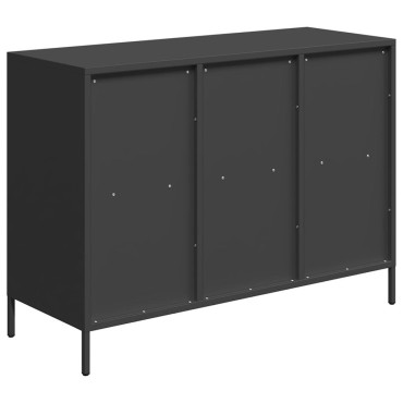 vidaXL Ντουλάπι Μαύρο 101,5x39x73,5cm από Χάλυβα Ψυχρής Έλασης 1 τεμ.