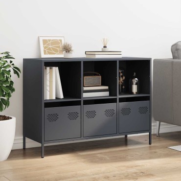 vidaXL Ντουλάπι Ανθρακί 101,5x39x73,5cm από Χάλυβα Ψυχρής Έλασης 1 τεμ.