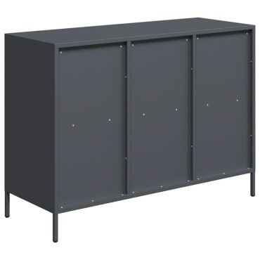 vidaXL Ντουλάπι Ανθρακί 101,5x39x73,5cm από Χάλυβα Ψυχρής Έλασης 1 τεμ.