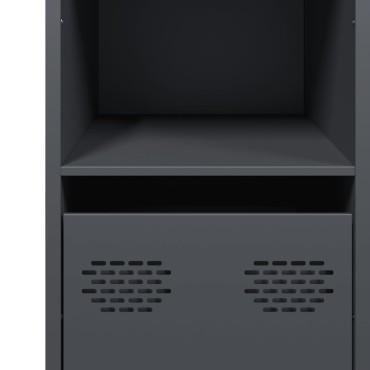 vidaXL Ντουλάπι Ανθρακί 101,5x39x73,5cm από Χάλυβα Ψυχρής Έλασης 1 τεμ.