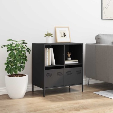 vidaXL Ντουλάπι Μαύρο 68x39x73,5cm από Χάλυβα Ψυχρής Έλασης 1 τεμ.