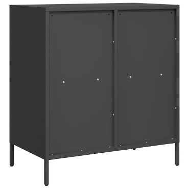 vidaXL Ντουλάπι Μαύρο 68x39x73,5cm από Χάλυβα Ψυχρής Έλασης 1 τεμ.