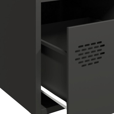 vidaXL Ντουλάπι Μαύρο 68x39x73,5cm από Χάλυβα Ψυχρής Έλασης 1 τεμ.