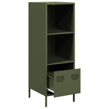 vidaXL Ντουλάπι Πράσινο Λαδί 35x39x103,5cm από Ατσάλι 1 τεμ.
