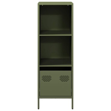 vidaXL Ντουλάπι Πράσινο Λαδί 35x39x103,5cm από Ατσάλι 1 τεμ.