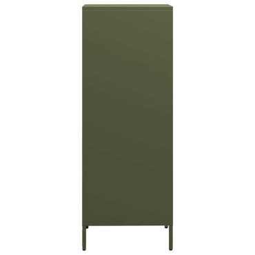 vidaXL Ντουλάπι Πράσινο Λαδί 35x39x103,5cm από Ατσάλι 1 τεμ.