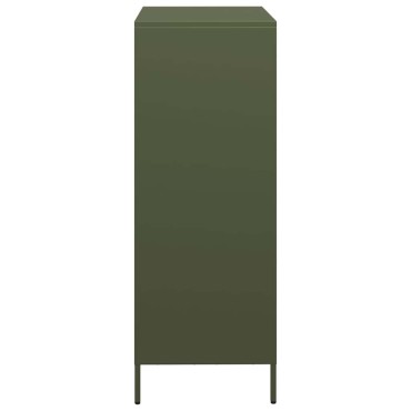 vidaXL Ντουλάπι Πράσινο Λαδί 68x39x103,5cm από Ατσάλι 1 τεμ.