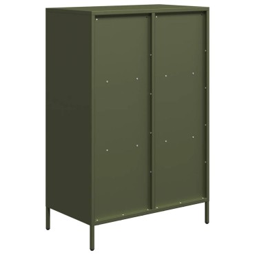 vidaXL Ντουλάπι Πράσινο Λαδί 68x39x103,5cm από Ατσάλι 1 τεμ.
