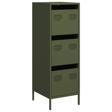 vidaXL Ραφιέρα Πράσινο Λαδί 39x35x103,5cm από Ατσάλι 1 τεμ.