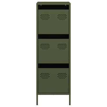 vidaXL Ραφιέρα Πράσινο Λαδί 39x35x103,5cm από Ατσάλι 1 τεμ.