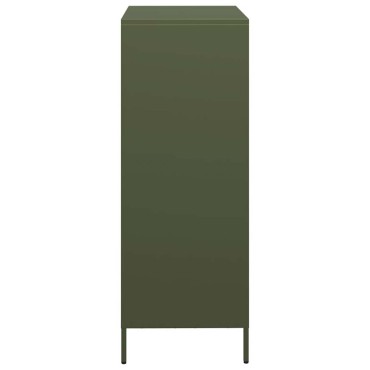 vidaXL Ραφιέρα Πράσινο Λαδί 39x35x103,5cm από Ατσάλι 1 τεμ.