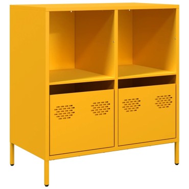 vidaXL Ντουλάπι Μουσταρδί 68x39x73,5cm από Χάλυβα Ψυχρής Έλασης 1 τεμ.