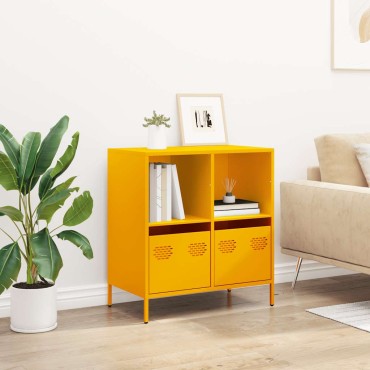 vidaXL Ντουλάπι Μουσταρδί 68x39x73,5cm από Χάλυβα Ψυχρής Έλασης 1 τεμ.