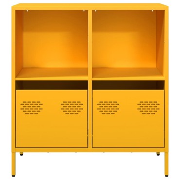 vidaXL Ντουλάπι Μουσταρδί 68x39x73,5cm από Χάλυβα Ψυχρής Έλασης 1 τεμ.