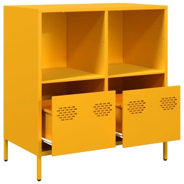 vidaXL Ντουλάπι Μουσταρδί 68x39x73,5cm από Χάλυβα Ψυχρής Έλασης 1 τεμ.