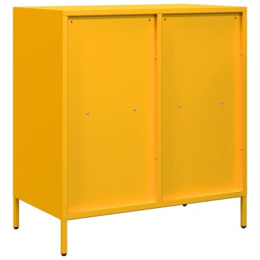 vidaXL Ντουλάπι Μουσταρδί 68x39x73,5cm από Χάλυβα Ψυχρής Έλασης 1 τεμ.