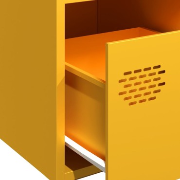 vidaXL Ντουλάπι Μουσταρδί 68x39x73,5cm από Χάλυβα Ψυχρής Έλασης 1 τεμ.