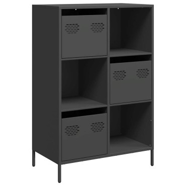 vidaXL Ντουλάπι Μαύρο 68x39x103,5cm από Χάλυβα 1 τεμ.
