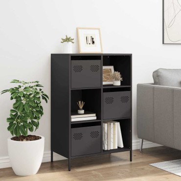 vidaXL Ντουλάπι Μαύρο 68x39x103,5cm από Χάλυβα 1 τεμ.