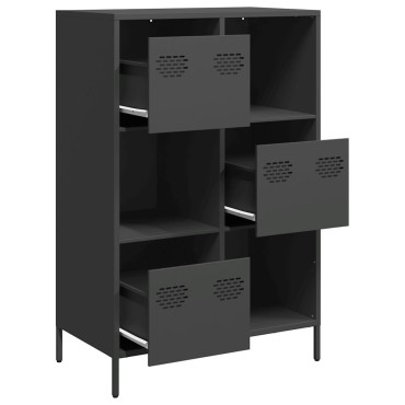 vidaXL Ντουλάπι Μαύρο 68x39x103,5cm από Χάλυβα 1 τεμ.