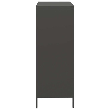 vidaXL Ντουλάπι Μαύρο 68x39x103,5cm από Χάλυβα 1 τεμ.