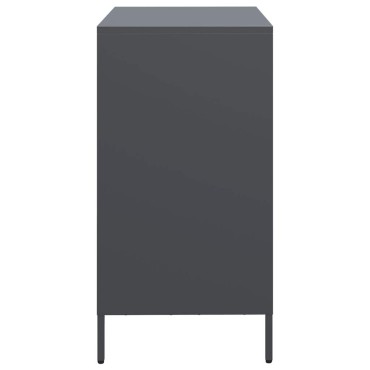 vidaXL Ντουλάπι Ανθρακί 68x39x73,5cm από Χάλυβα Ψυχρής Έλασης 1 τεμ.