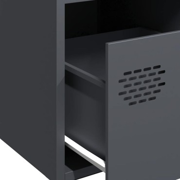 vidaXL Ντουλάπι Ανθρακί 68x39x73,5cm από Χάλυβα Ψυχρής Έλασης 1 τεμ.