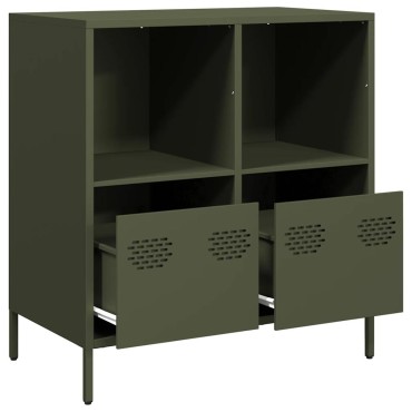 vidaXL Ντουλάπι Λαδί 68x39x73,5cm από Χάλυβα Ψυχρής Έλασης 1 τεμ.