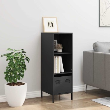vidaXL Ντουλάπι Μαύρο 35x39x103,5cm από Χάλυβα 1 τεμ.