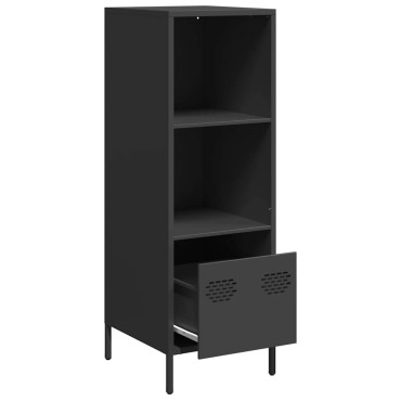 vidaXL Ντουλάπι Μαύρο 35x39x103,5cm από Χάλυβα 1 τεμ.