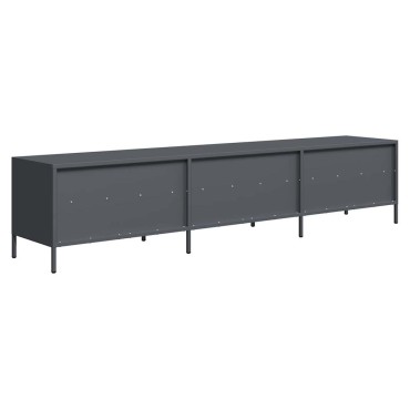 vidaXL Έπιπλο Τηλεόρασης Ανθρακί 202x39x43,5cm Ατσάλι Ψυχρής Έλασης