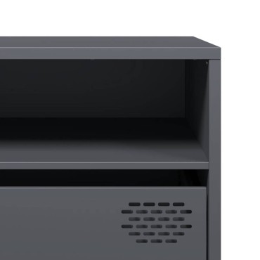 vidaXL Έπιπλο Τηλεόρασης Ανθρακί 202x39x43,5cm Ατσάλι Ψυχρής Έλασης