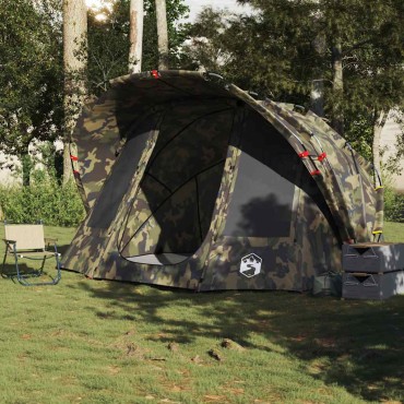 vidaXL Σκηνή Ψαρέματος 5 Ατόμων Αδιάβροχη Καμουφλάζ