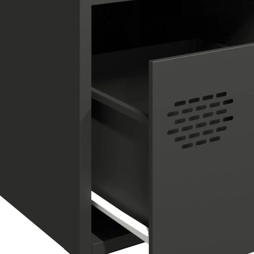 vidaXL Ντουλάπι Μαύρο 35x39x73,5cm από Χάλυβα Ψυχρής Έλασης 1 τεμ.