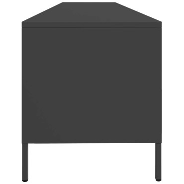 vidaXL Έπιπλο Τηλεόρασης Μαύρο 202x39x43,5cm Χάλυβας Ψυχρής Έλασης