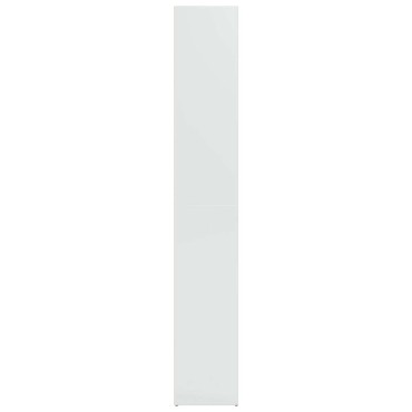 vidaXL Βιβλιοθήκη Γυαλιστερό Λευκό 40x30x189cm από Επεξ.Ξύλο 1 τεμ.