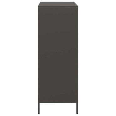 vidaXL Ντουλάπι Μαύρο 39x35x103,5cm από Ατσάλι 1 τεμ.