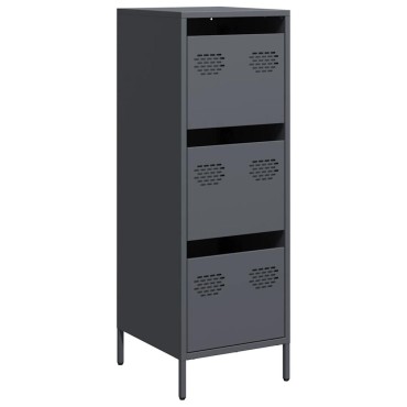vidaXL Ντουλάπι Ανθρακί 39x35x103,5cm από Ατσάλι 1 τεμ.