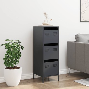 vidaXL Ντουλάπι Ανθρακί 39x35x103,5cm από Ατσάλι 1 τεμ.