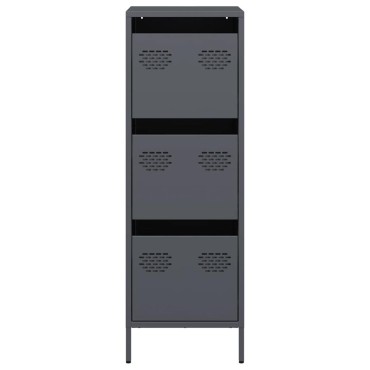 vidaXL Ντουλάπι Ανθρακί 39x35x103,5cm από Ατσάλι 1 τεμ.