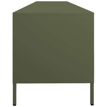 vidaXL Έπιπλο Τηλεόρασης Λαδί 202x39x43,5cm Ατσάλι Ψυχρής Έλασης
