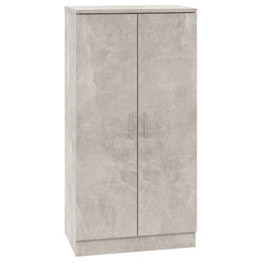 vidaXL Παπουτσοθήκη Γκρι Σκυροδέματος 55x35x108cm Επεξεργασμένο Ξύλο