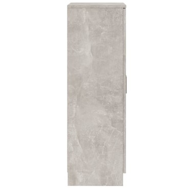 vidaXL Παπουτσοθήκη Γκρι Σκυροδέματος 55x35x108cm Επεξεργασμένο Ξύλο