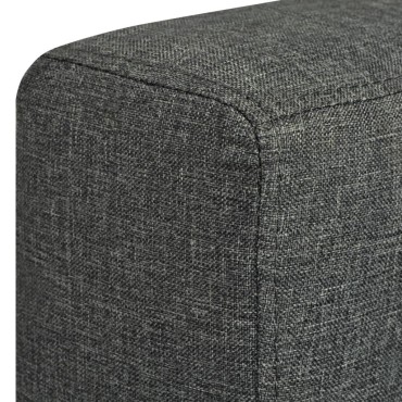 vidaXL Πολυθρόνα Σκούρο Γκρι Υφασμάτινη 82x73x78cm 1 τεμ.