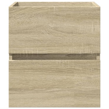 vidaXL Ντουλάπι Νιπτήρα Sonoma Δρυς 41x38,5x45cm Επεξεργασμένο Ξύλο 1 τεμ.